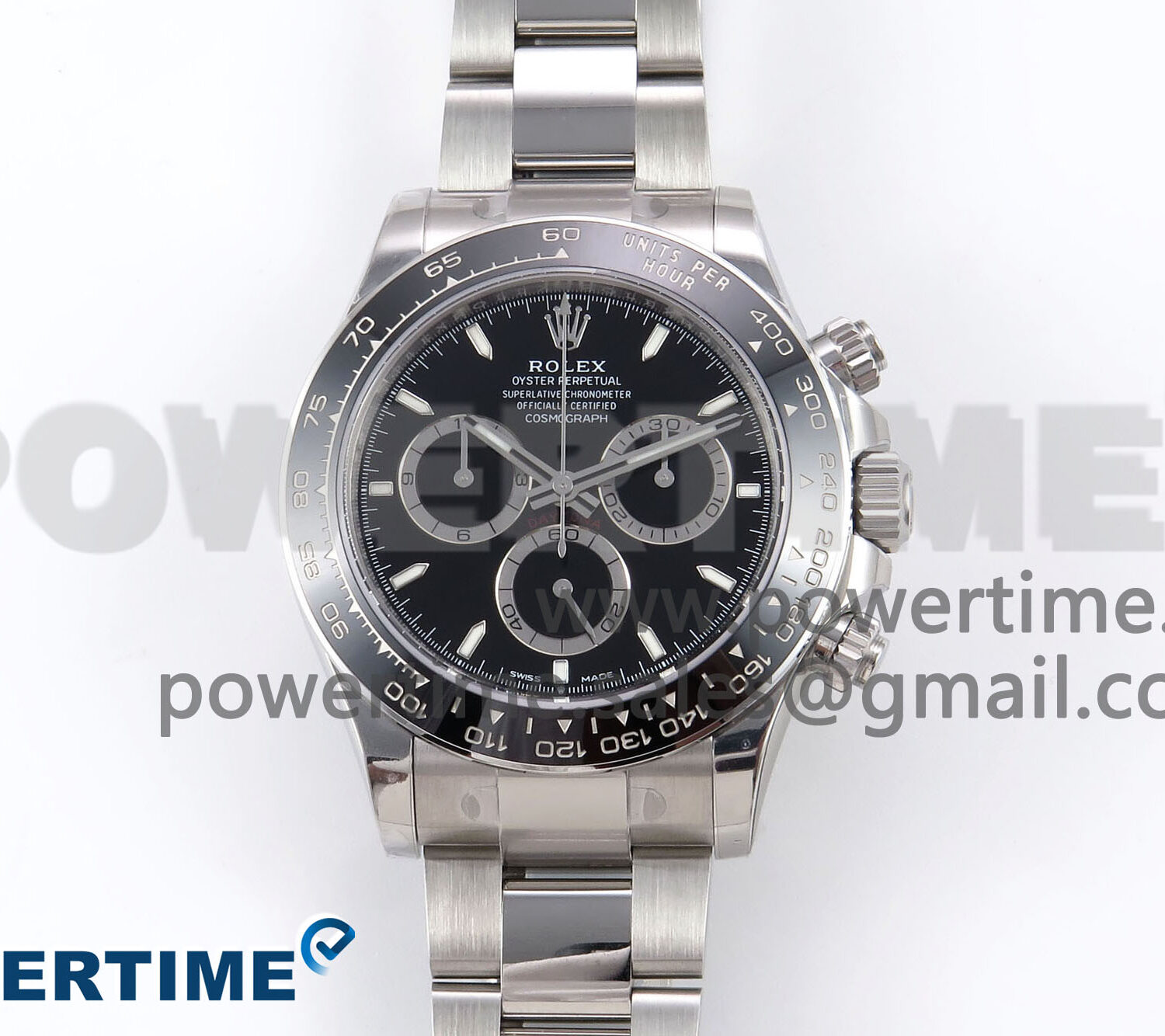 Daytona 126500 ZF 1:1 Best Edition 904L Steel Black Dial on SS Braclet SH4131