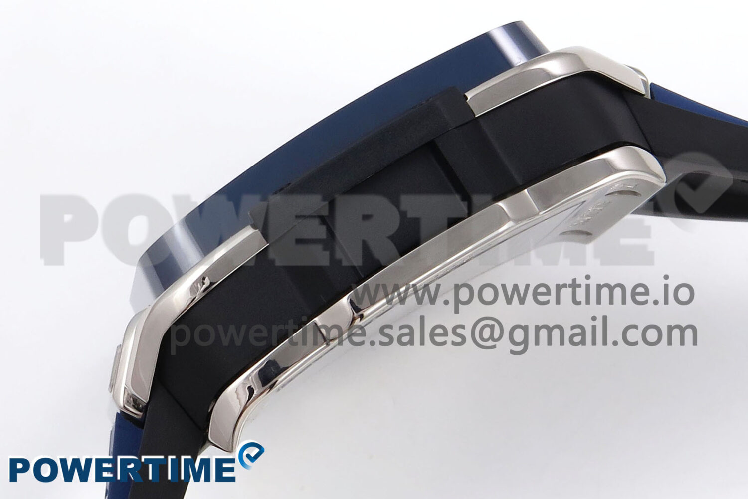 Square Bang Unico 42mm Ti/Ceramic BBF 1:1 Best Edition Skeleton Dial on Blue Rubber Strap A1280 - Image 6