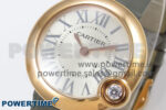 Ballon Blanc 30mm RG AF 1:1 Best Edition Silver Dial on Gray Fabric Strap Ronda Quartz - Image 3