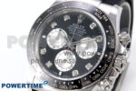 Daytona 126519 APSF 1:1 Best Edition Black/Silver Diamonds Dial on Oysterflex Rubber Strap SH4131 (Gain Weight) - Image 3