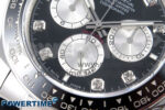Daytona 126519 APSF 1:1 Best Edition Black/Silver Diamonds Dial on Oysterflex Rubber Strap SH4131 (Gain Weight) - Image 5