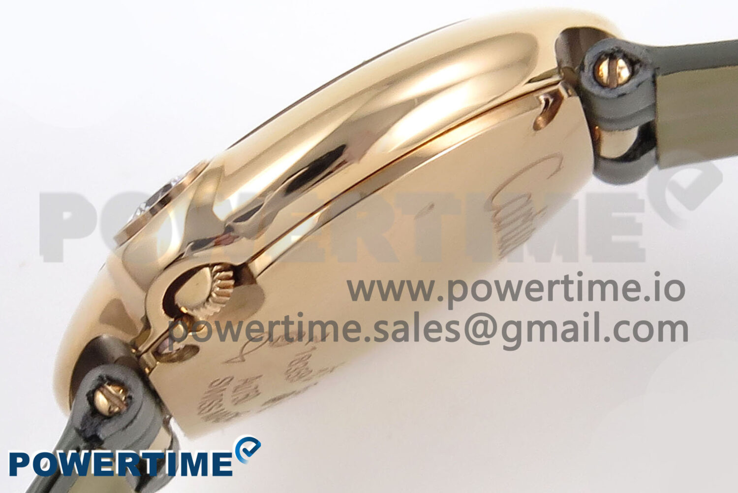 Ballon Blanc 30mm RG AF 1:1 Best Edition Silver Dial on Gray Fabric Strap Ronda Quartz - Image 6