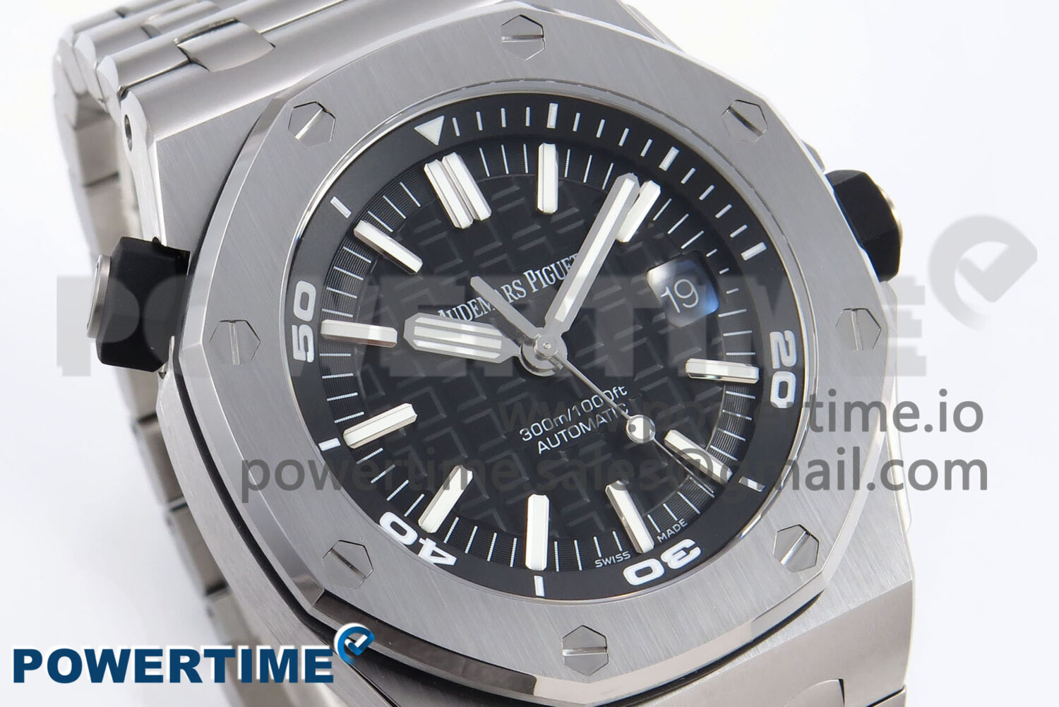 Royal Oak Offshore Diver 15710 APSF 1:1 Best Edition Black Dial on SS Bracelet SA3120 Super Clone - Image 2