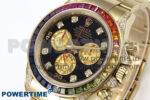 Daytona 116598RBOW Rainbow ZF 1:1 Best Edition Black Diamonds Dial on YG Bracelet SH4130 - Image 3