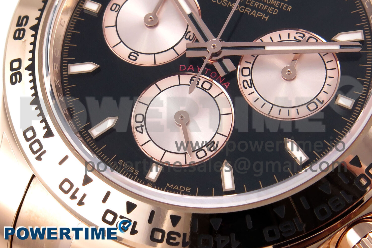 Daytona 126505 APSF 1:1 Best Edition Black/RG Stick Dial on RG Bracelet SH4131 - Image 5