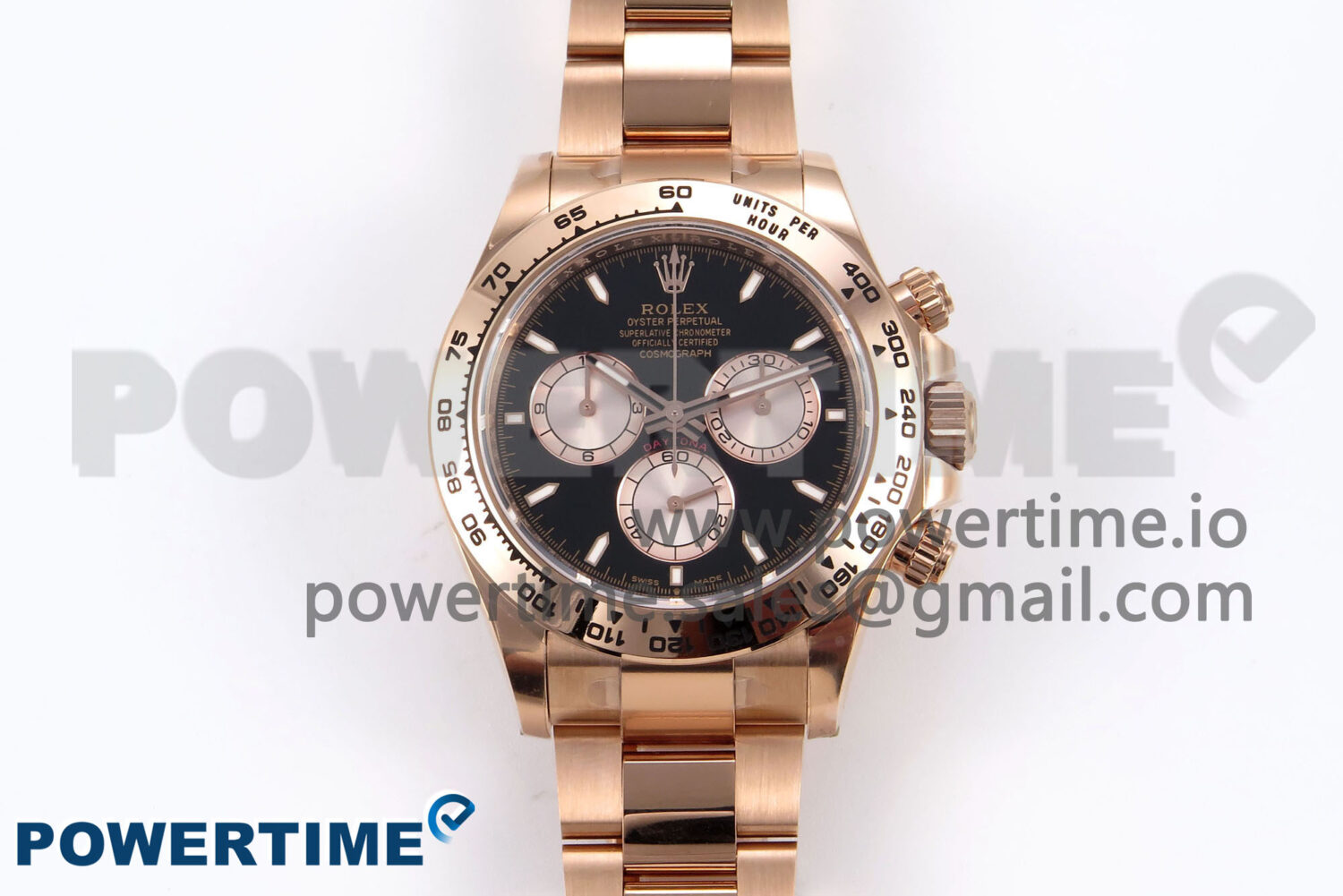 Daytona 126505 APSF 1:1 Best Edition Black/RG Stick Dial on RG Bracelet SH4131 - Image 1