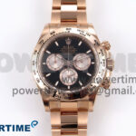 Daytona 126505 APSF 1:1 Best Edition Black/RG Stick Dial on RG Bracelet SH4131