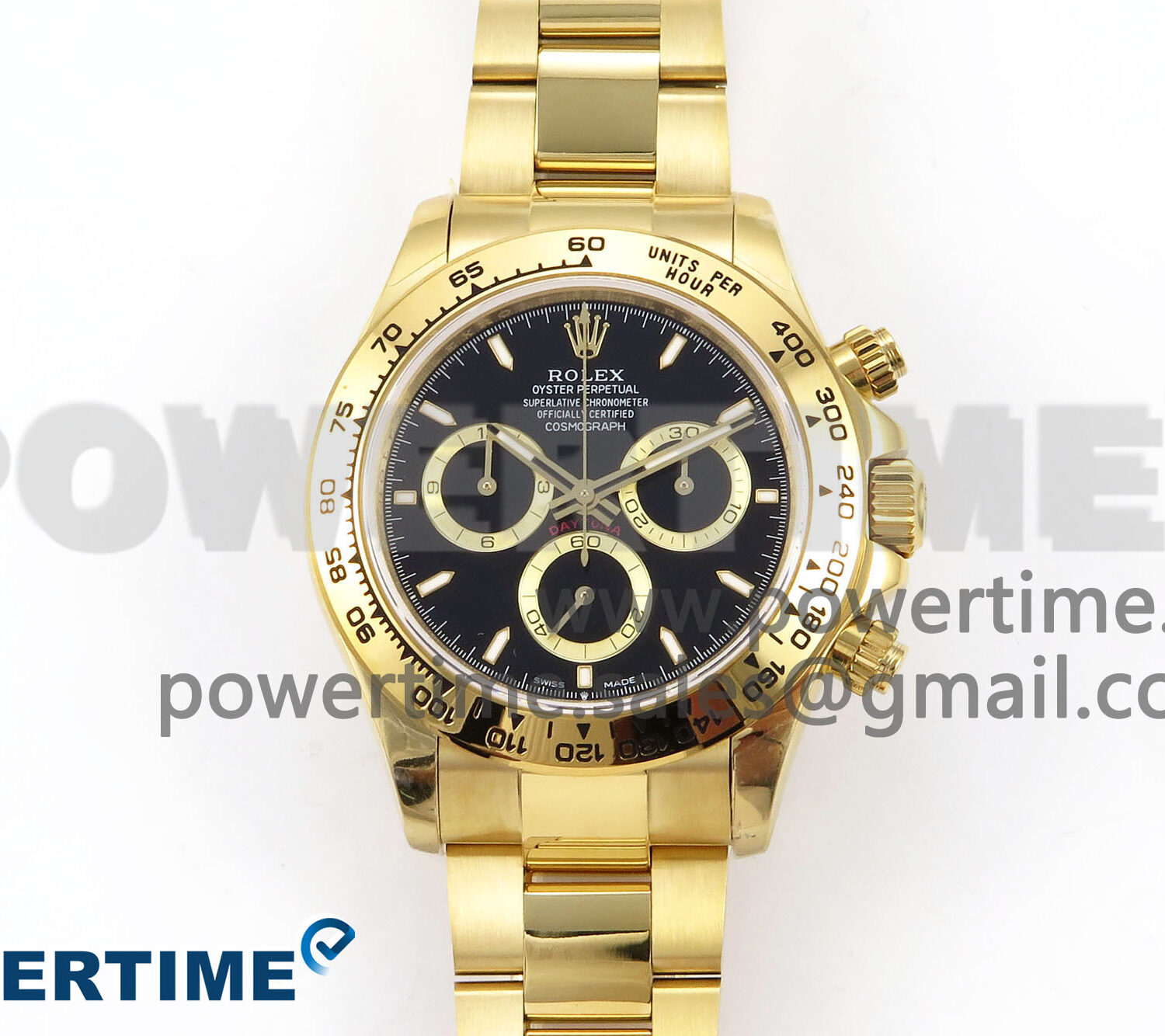 Daytona 126503 QF 1:1 Best Edition Black Dial on YG Braclet SH4131 V6 (Gain Weight）