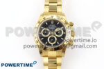 Daytona 126503 QF 1:1 Best Edition Black Dial on YG Braclet SH4131 V6 (Gain Weight）