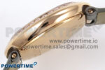 Ballon Blanc 30mm RG AF 1:1 Best Edition Silver Dial Diamonds Bezel on Gray Fabric Strap Ronda Quartz - Image 7