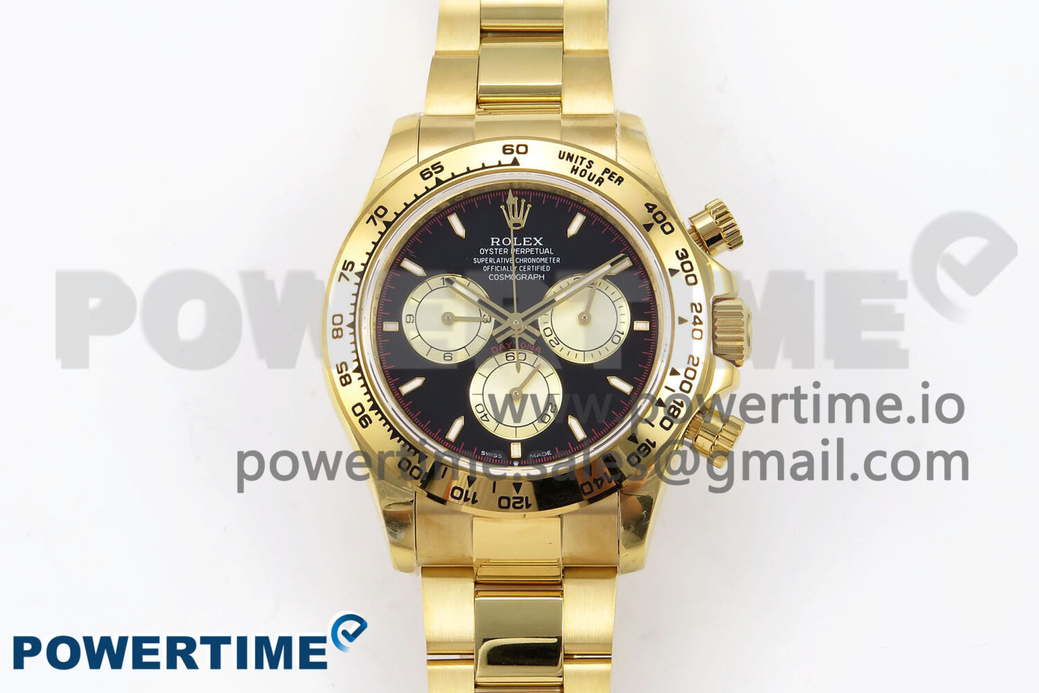 Daytona 126508 QF 1:1 Best Edition Black/YG Dial on YG Braclet SH4131 V6 (Gain Weight） - Image 1