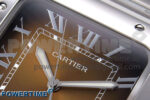 Santos de Cartier 40mm BVF 1:1 Best Edition Brown Dial on SS SmartLinks Bracelet MIYOTA 9015 - Image 4