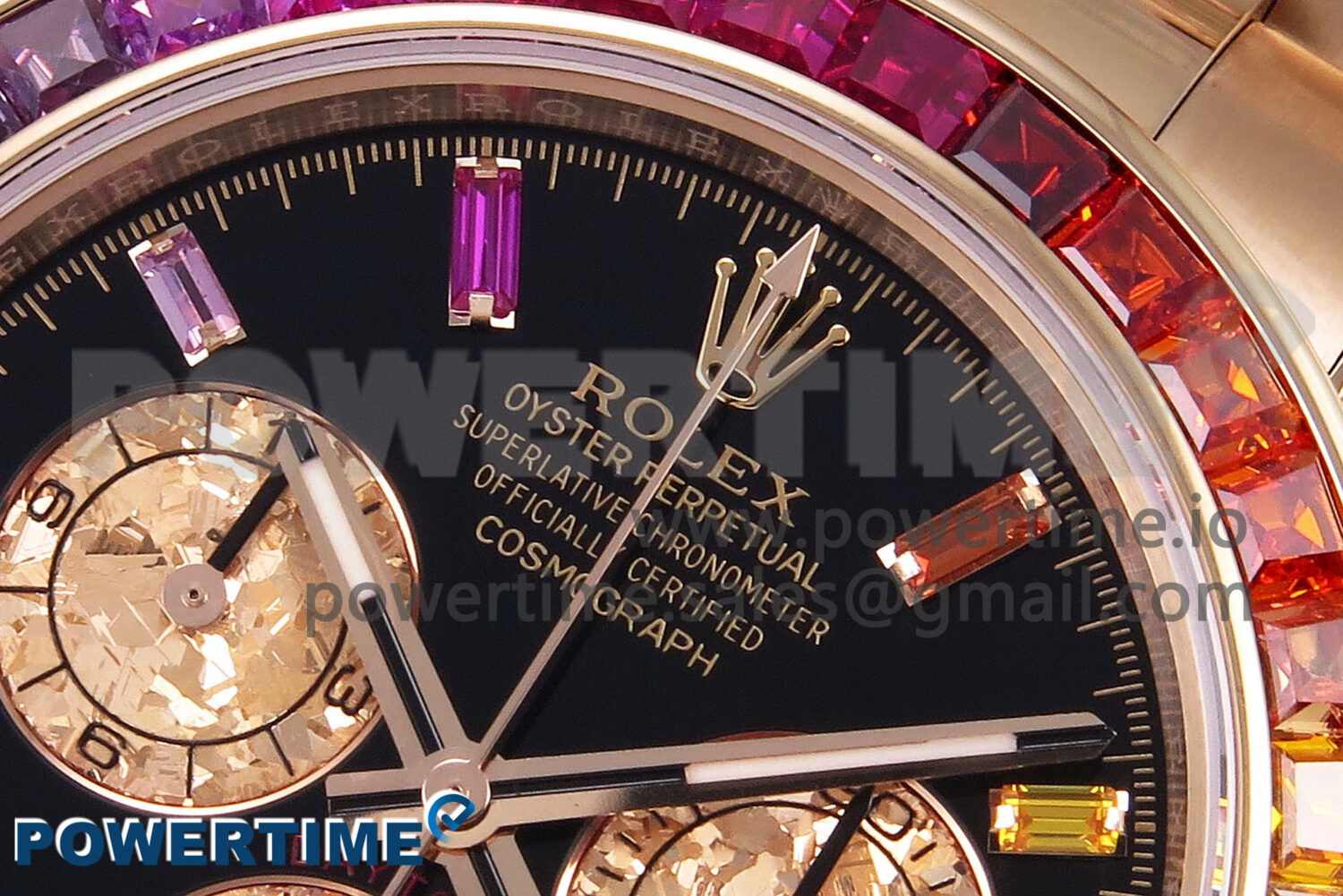 Daytona 116595RBOW Rainbow ZF 1:1 Best Edition Black Diamonds Dial on RG Bracelet SH4130 - Image 6