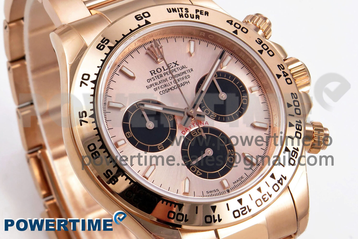 Daytona 126505 QF 1:1 Best Edition RG/Black Dial on RG Braclet SH4131 V6 (Gain Weight - Image 3
