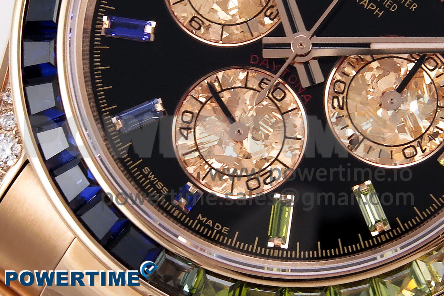 Daytona 116595RBOW Rainbow ZF 1:1 Best Edition Black Diamonds Dial on RG Bracelet SH4130 - Image 7