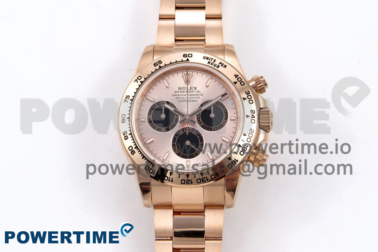 Daytona 126505 QF 1:1 Best Edition RG/Black Dial on RG Braclet SH4131 V6 (Gain Weight - Image 1