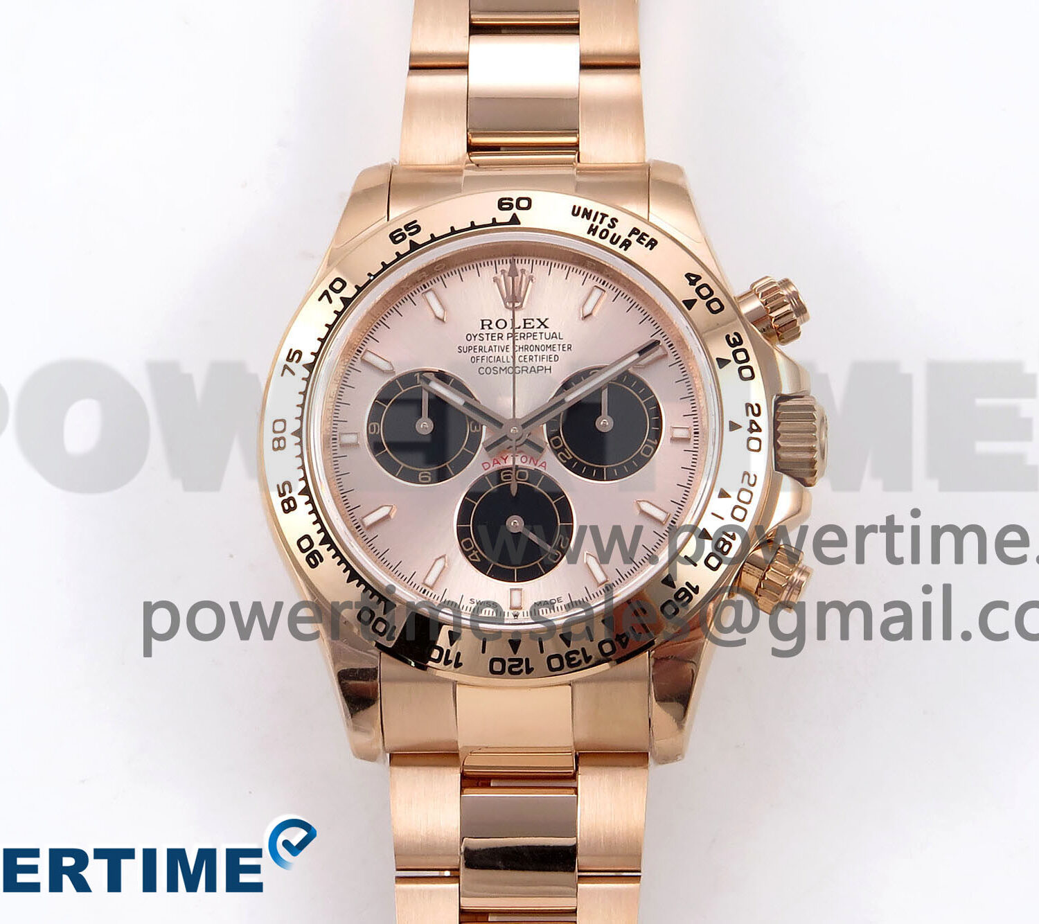 Daytona 126505 QF 1:1 Best Edition RG/Black Dial on RG Braclet SH4131 V6 (Gain Weight