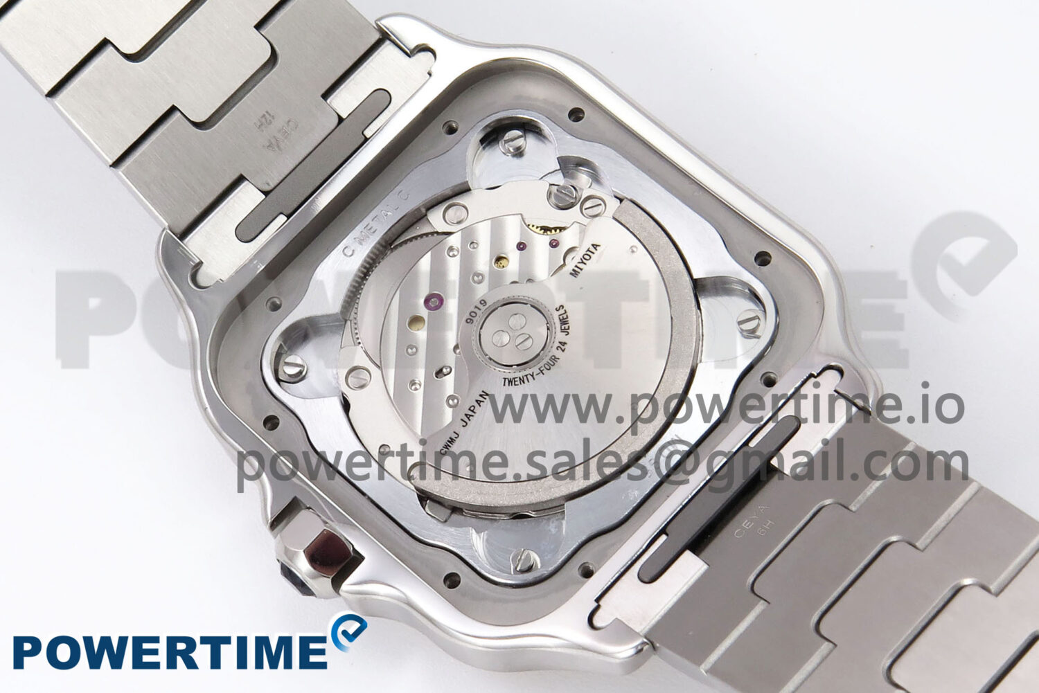 Santos de Cartier 40mm BVF 1:1 Best Edition Brown Dial on SS SmartLinks Bracelet MIYOTA 9015 - Image 10