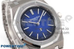 Royal Oak 39mm 15202IP Titanium ZF 1:1 Best Edition Blue Textured Dial on SS Bracelet A2121 V2 - Image 2