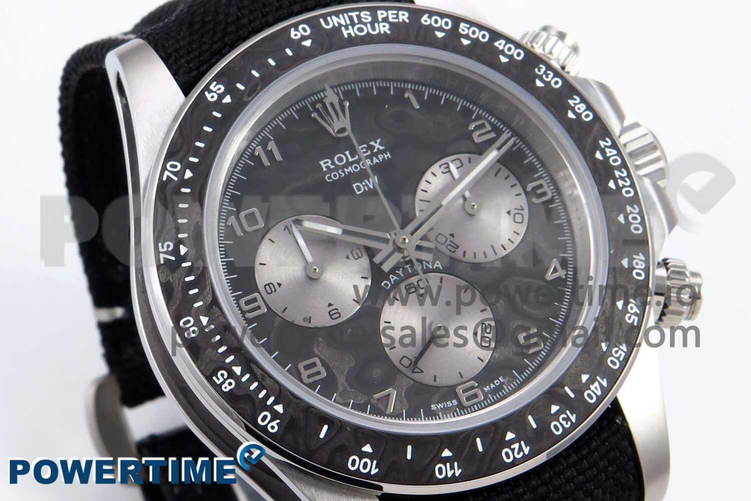 Daytona EXCEPTIONAL-1 DIWF Best Edition Gray Dial on Black Nylon Strap SH4130 - Image 2