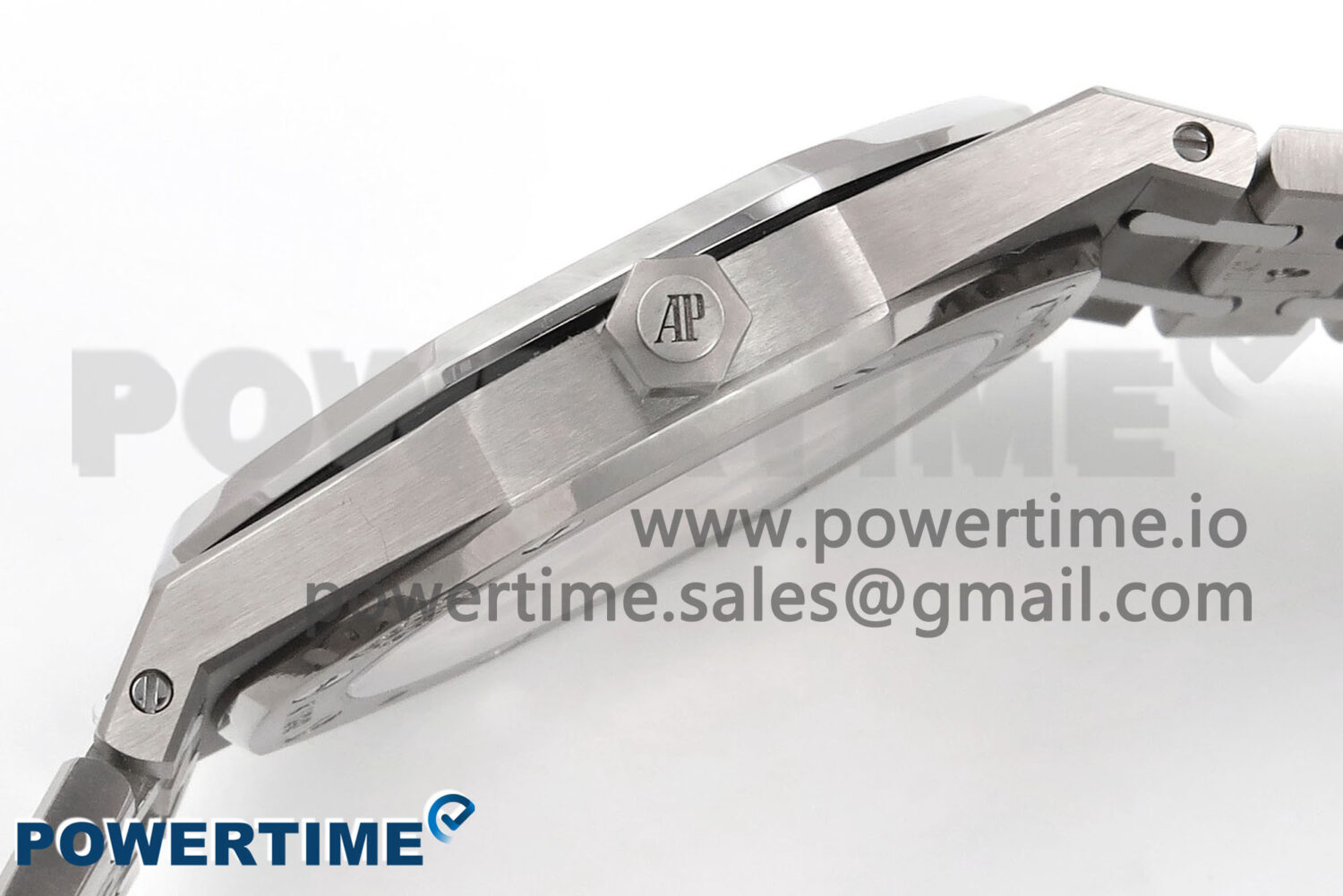 Royal Oak 39mm 15202IP Titanium ZF 1:1 Best Edition Blue Textured Dial on SS Bracelet A2121 V2 - Image 4
