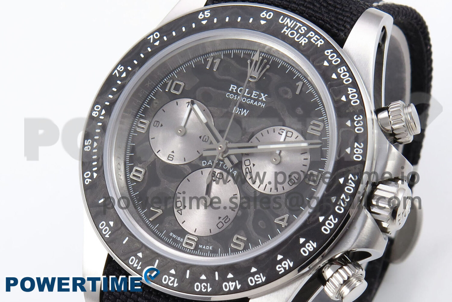 Daytona EXCEPTIONAL-1 DIWF Best Edition Gray Dial on Black Nylon Strap SH4130 - Image 3