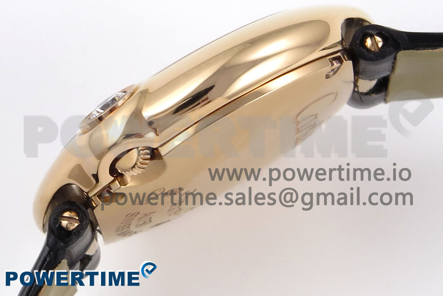 Ballon Blanc 30mm RG AF 1:1 Best Edition Silver Dial on Black Fabric Strap Ronda Quartz - Image 6