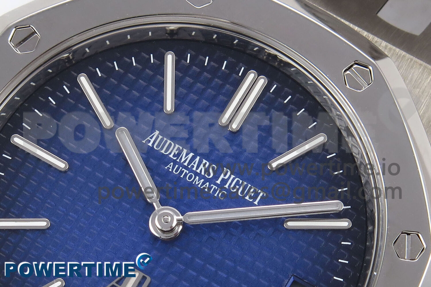 Royal Oak 39mm 15202IP Titanium ZF 1:1 Best Edition Blue Textured Dial on SS Bracelet A2121 V2 - Image 6