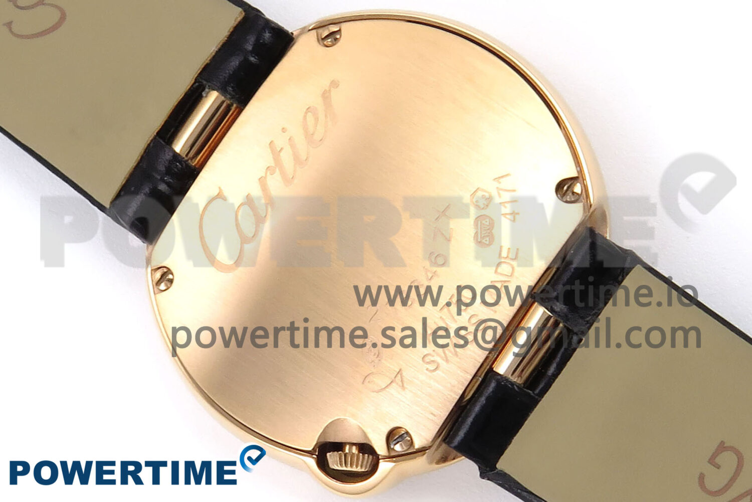 Ballon Blanc 30mm RG AF 1:1 Best Edition Silver Dial on Black Fabric Strap Ronda Quartz - Image 8