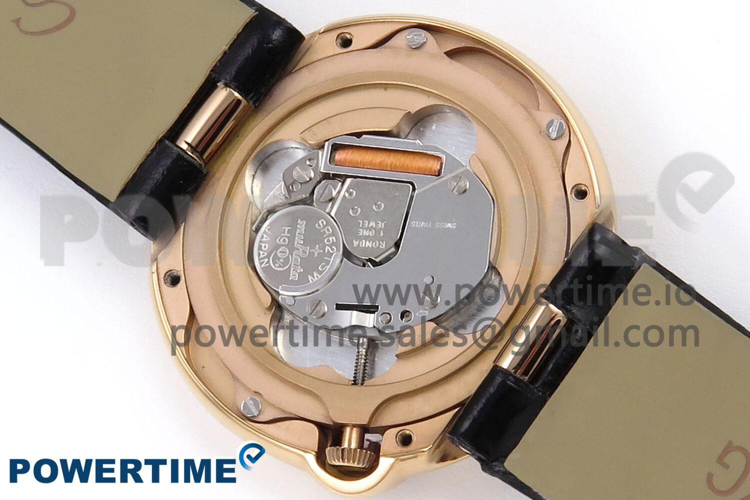 Ballon Blanc 30mm RG AF 1:1 Best Edition Silver Dial on Black Fabric Strap Ronda Quartz - Image 9