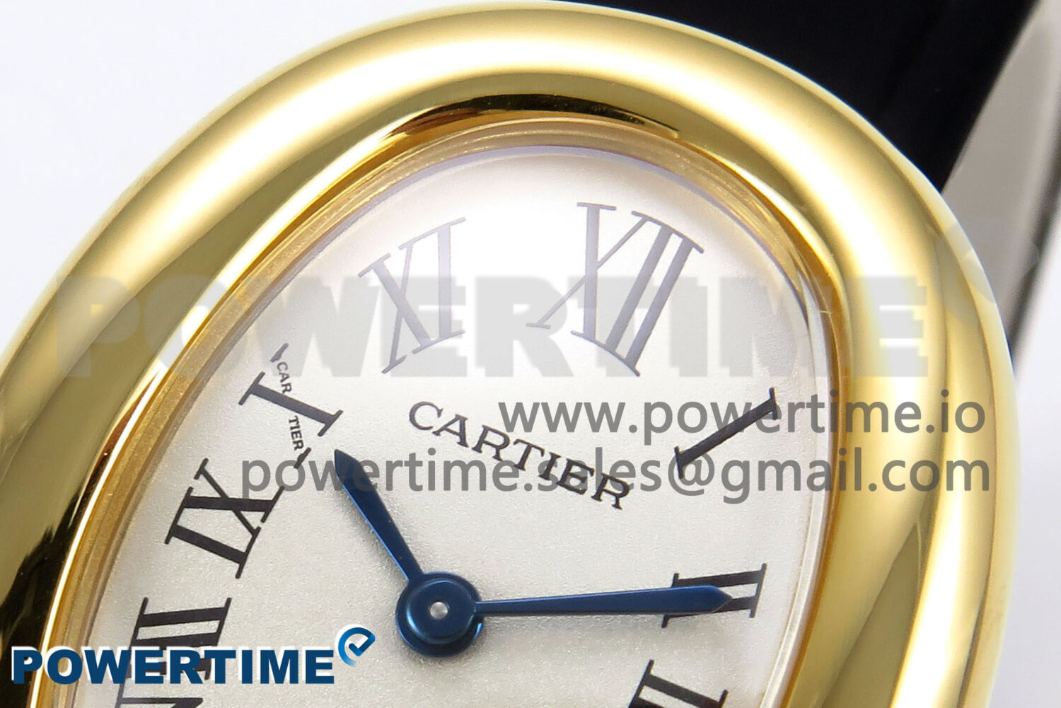 Baignoire Watch YG AF 1:1 Best Edition White Dial on Black Croco Strap RONDA Quartz - Image 4