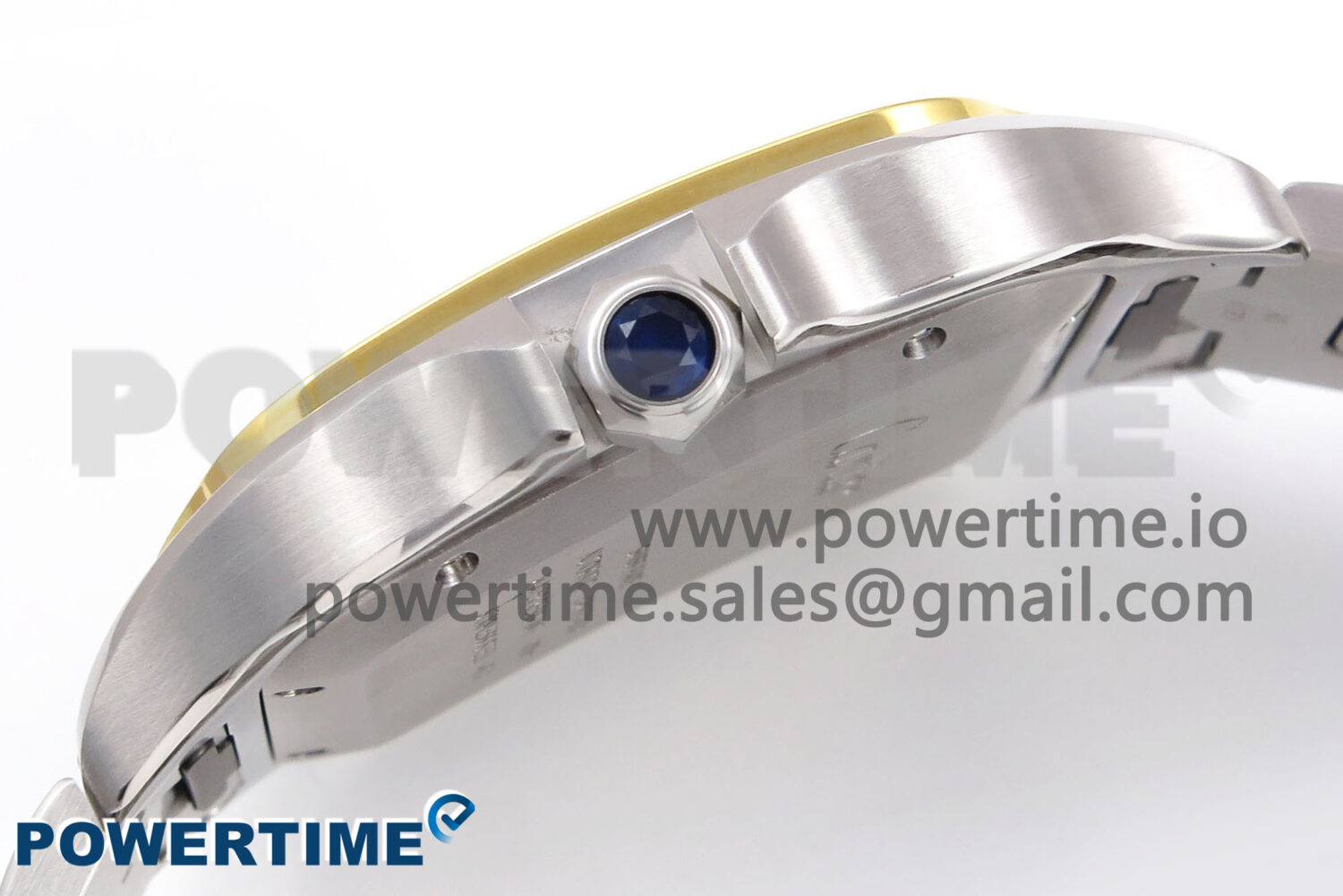 Santos de Cartier 40mm YG/SS BVF 1:1 Best Edition Gray Dial on SS SmartLinks Bracelet MIYOTA 9015 - Image 7
