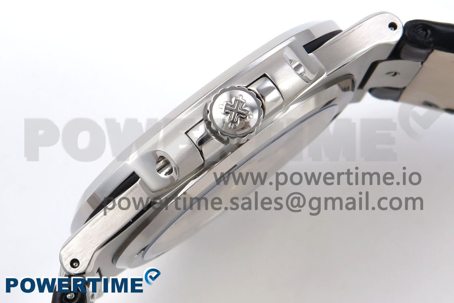 Nautilus 5711 SS 3KF 1:1 Best Edition Gray Textured Dial on Black Leather Strap A324 Super Clone V2 - Image 7