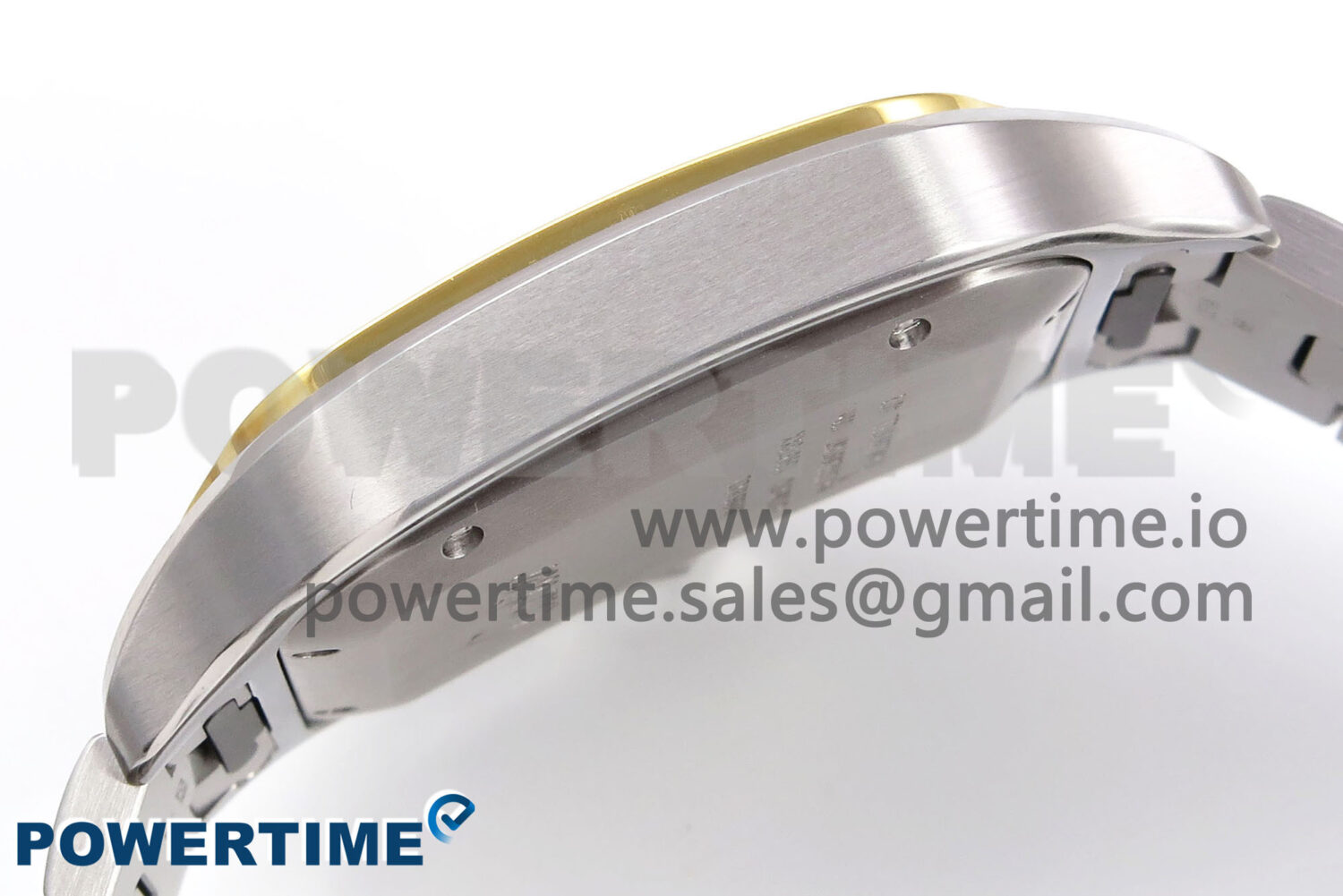 Santos de Cartier 40mm YG/SS BVF 1:1 Best Edition Gray Dial on SS SmartLinks Bracelet MIYOTA 9015 - Image 6