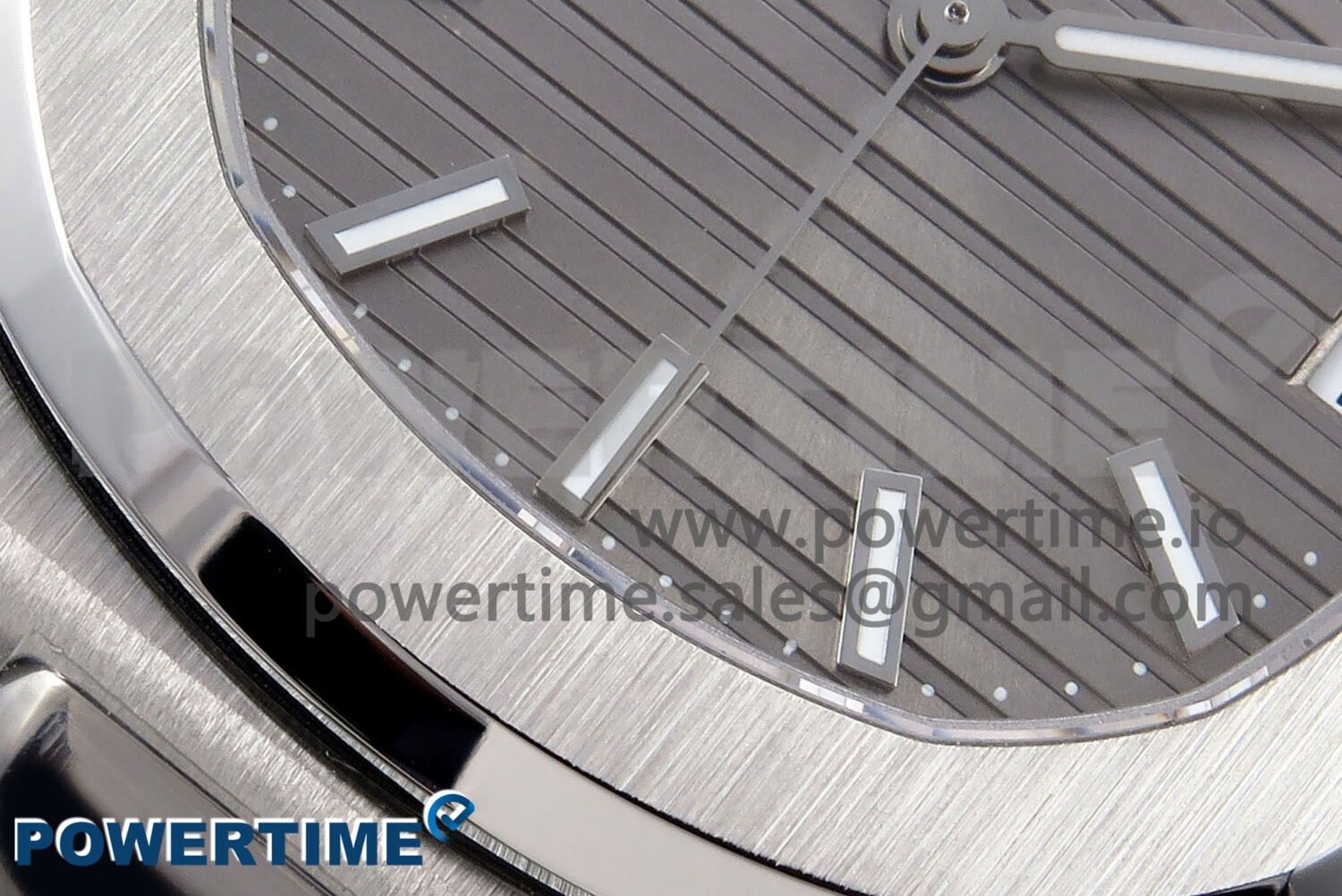 Nautilus 5711 SS 3KF 1:1 Best Edition Gray Textured Dial on Black Leather Strap A324 Super Clone V2 - Image 5