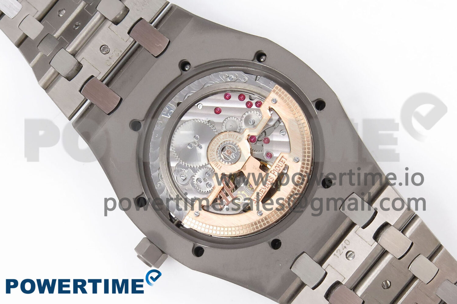 Royal Oak 39mm 15202IP Titanium ZF 1:1 Best Edition Blue Textured Dial on SS Bracelet A2121 V2 - Image 14