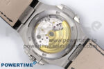 Nautilus 5711 SS 3KF 1:1 Best Edition Gray Textured Dial on Black Leather Strap A324 Super Clone V2 - Image 8