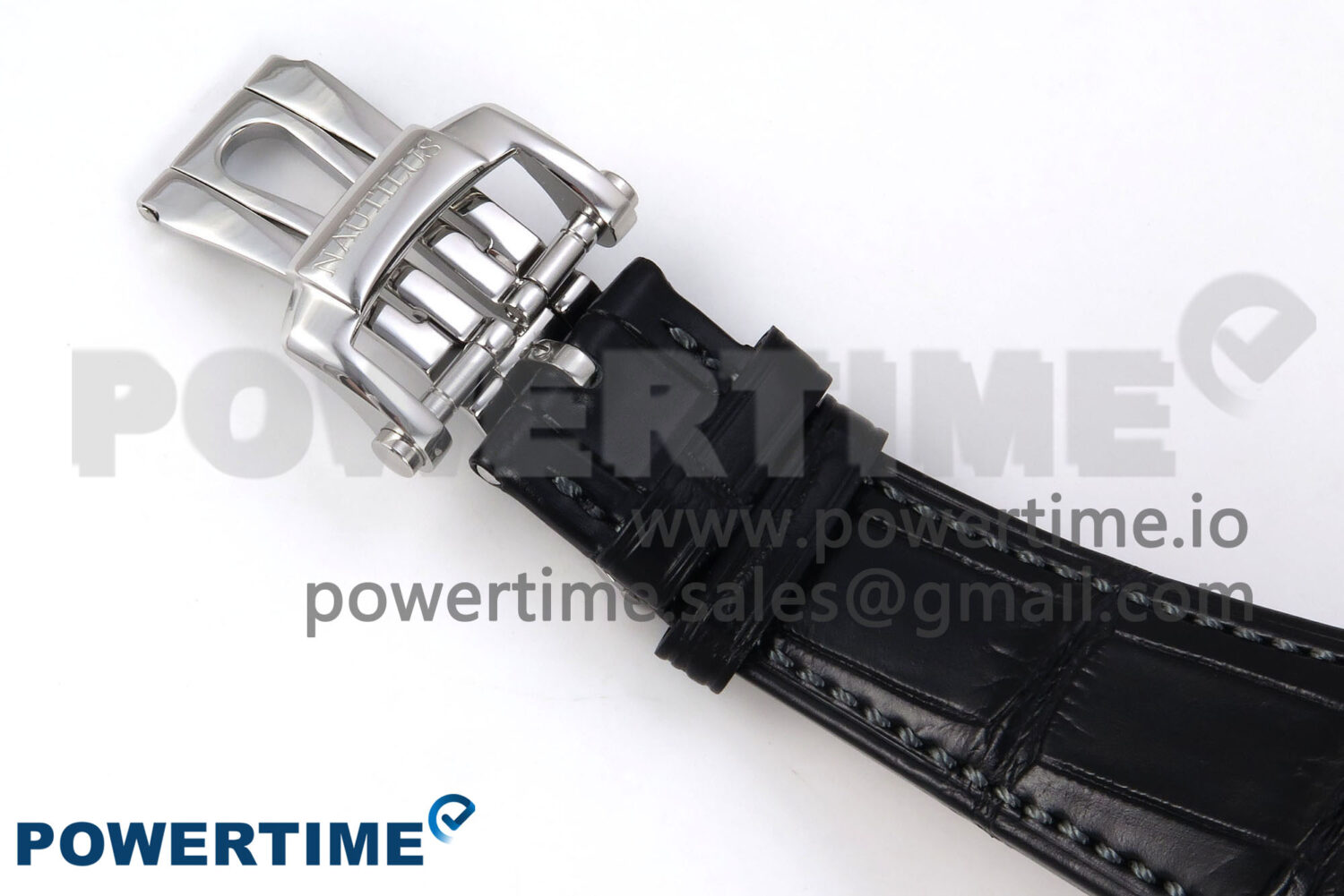 Nautilus 5711 SS 3KF 1:1 Best Edition Gray Textured Dial on Black Leather Strap A324 Super Clone V2 - Image 16