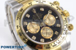 Daytona 126503 APSF 1:1 Best Edition Black/YG Diamonds Dial on SS/YG Bracelet SH4131 - Image 2