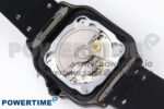 Santos de Cartier 40mm BVF 1:1 Best Edition Black Dial on Black Rubber Strap MIYOTA 9015 - Image 9