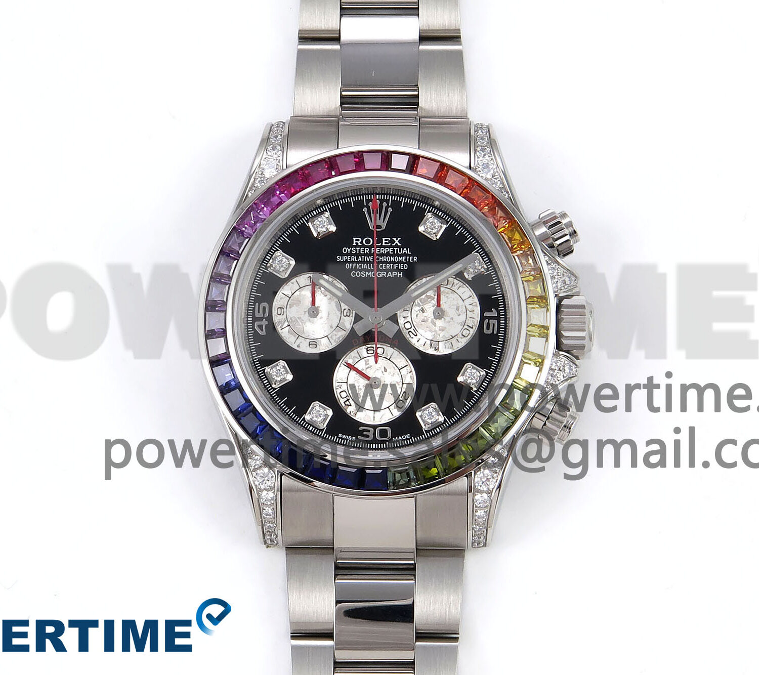 Daytona 116599RBOW Rainbow ZF 1:1 Best Edition Black Diamonds Dial on SS Bracelet SH4130
