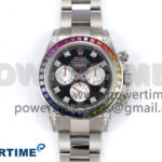 Daytona 116599RBOW Rainbow ZF 1:1 Best Edition Black Diamonds Dial on SS Bracelet SH4130