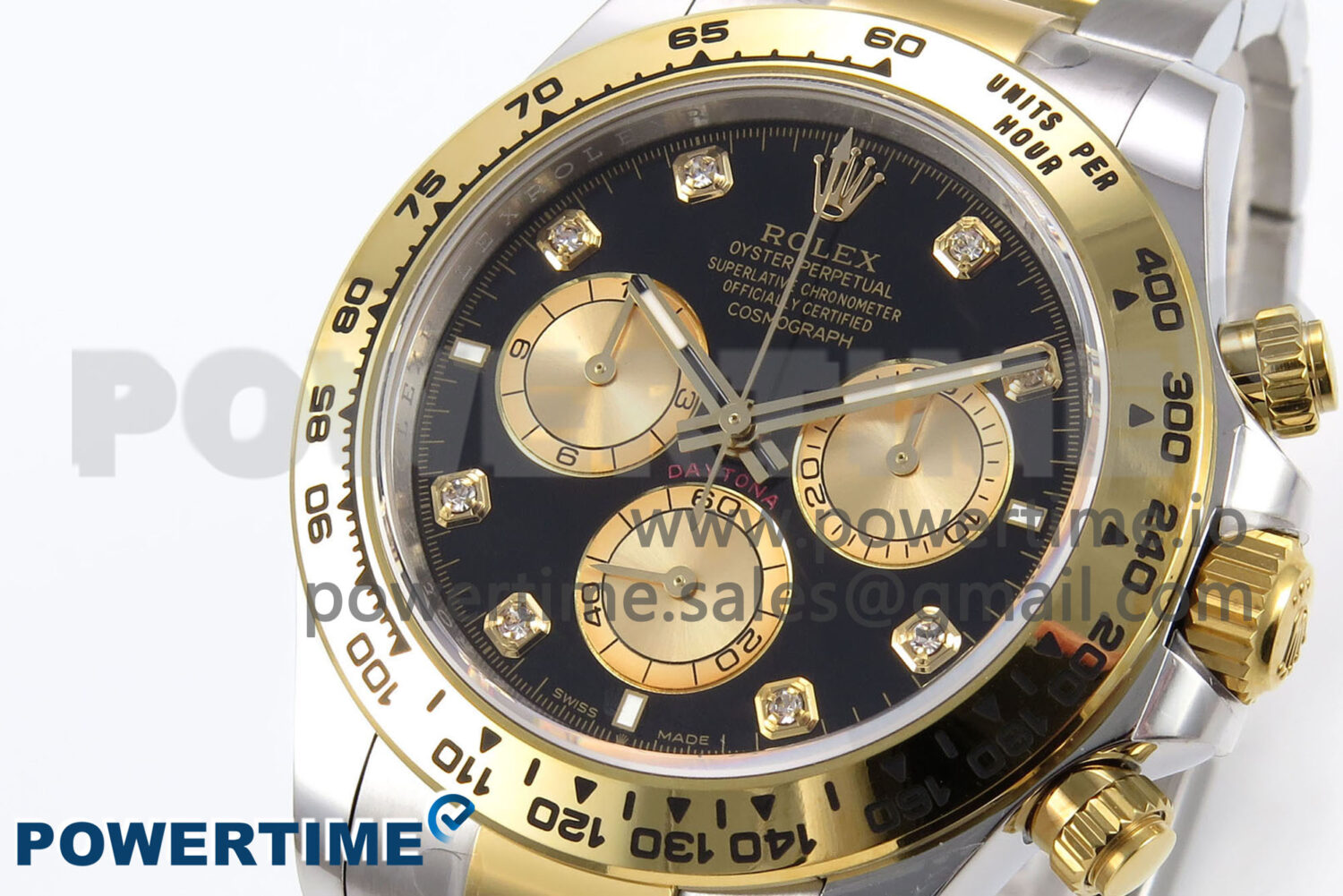 Daytona 126503 APSF 1:1 Best Edition Black/YG Diamonds Dial on SS/YG Bracelet SH4131 - Image 3