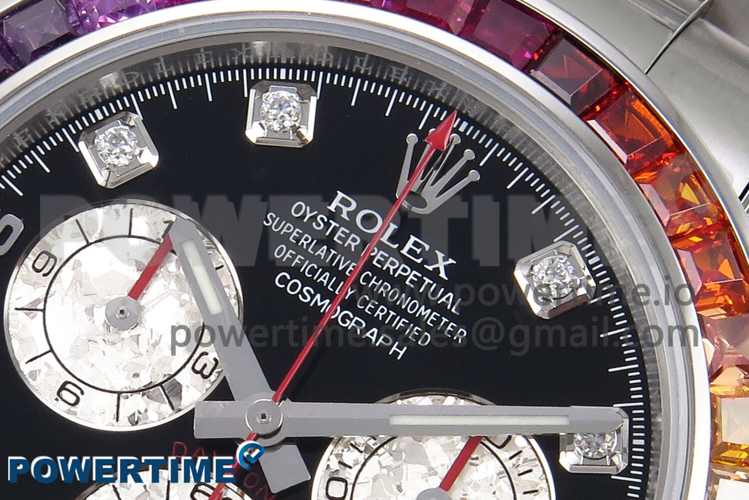 Daytona 116599RBOW Rainbow ZF 1:1 Best Edition Black Diamonds Dial on SS Bracelet SH4130 - Image 6