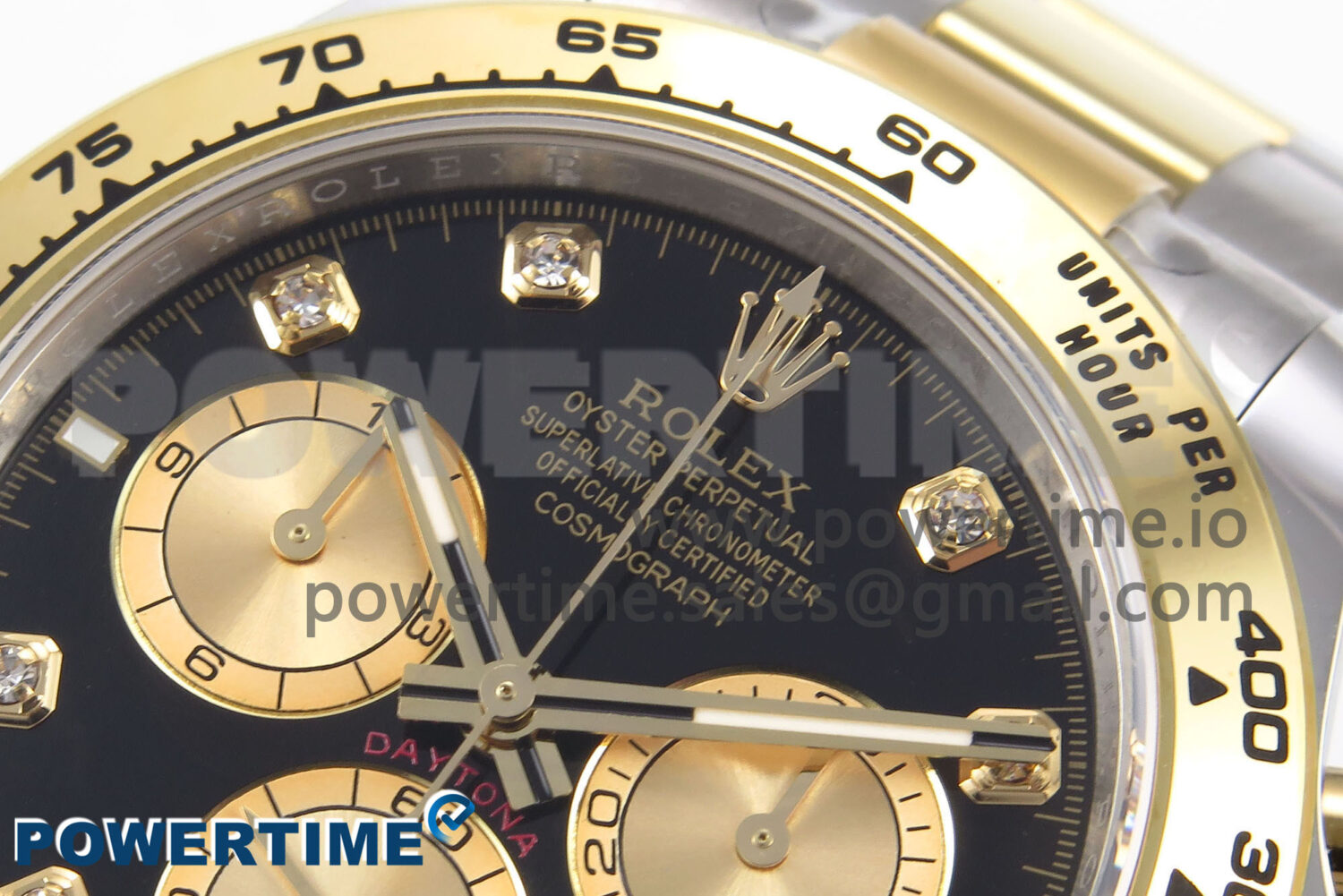 Daytona 126503 APSF 1:1 Best Edition Black/YG Diamonds Dial on SS/YG Bracelet SH4131 - Image 4