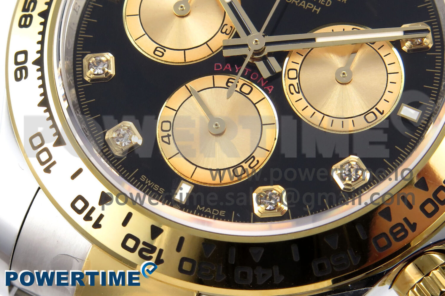 Daytona 126503 APSF 1:1 Best Edition Black/YG Diamonds Dial on SS/YG Bracelet SH4131 - Image 5