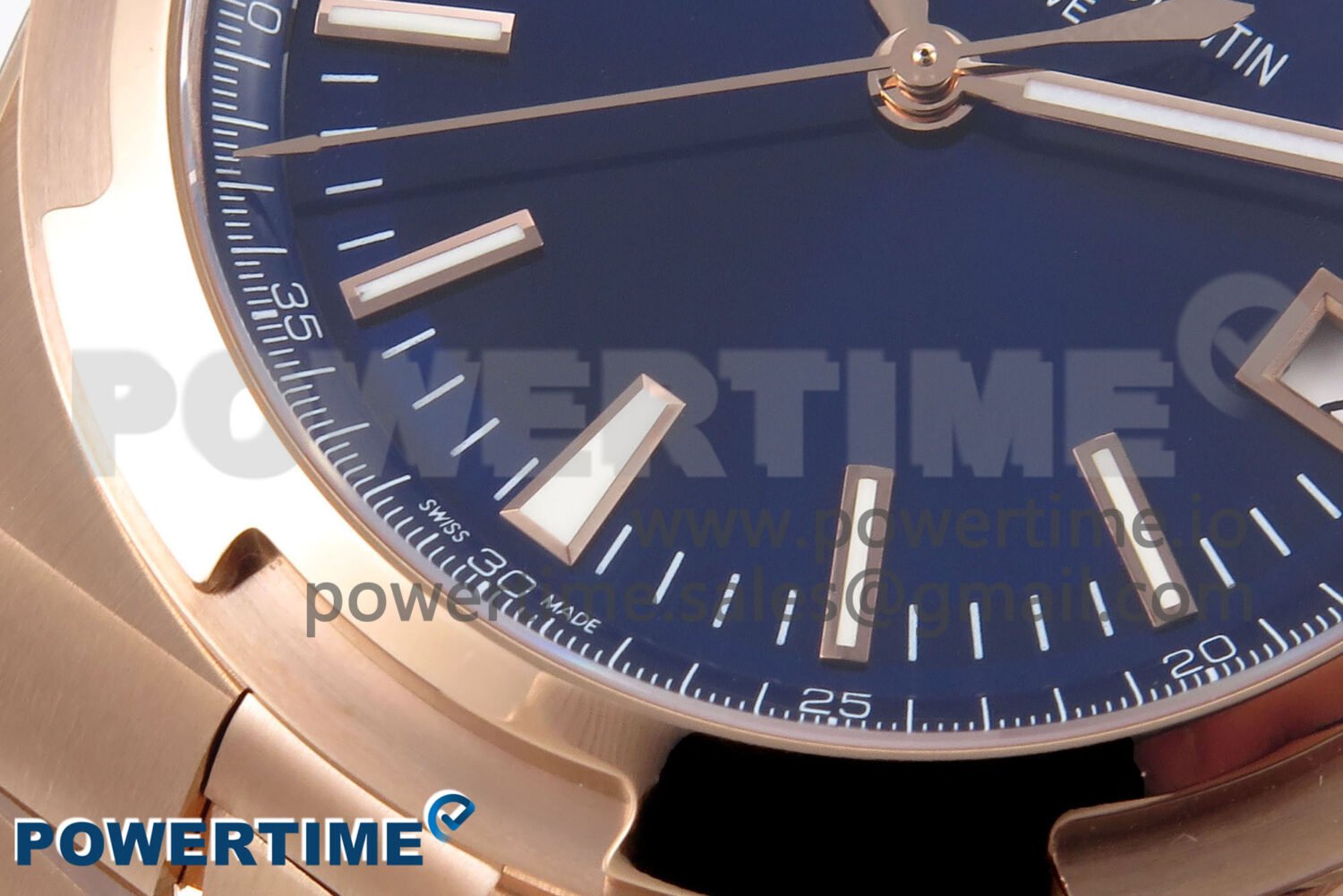 Overseas 4500V RG 8F 1:1 Best Edition Blue Dial on RG Bracelet A5100 - Image 5