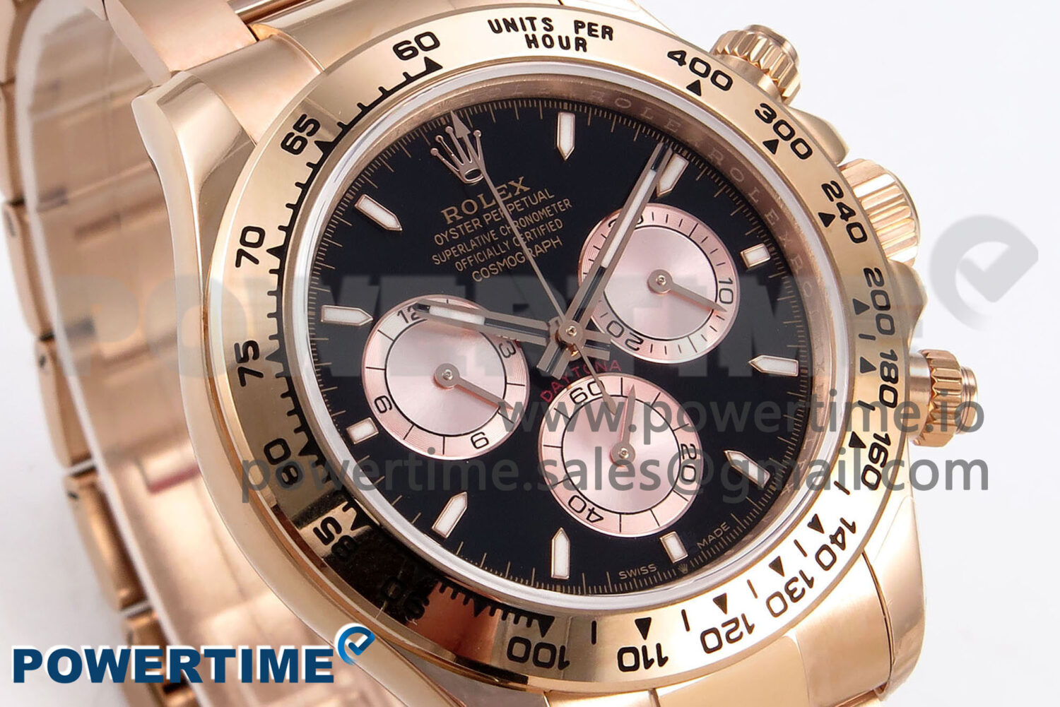 Daytona 126505 QF 1:1 Best Edition Black/RG Dial on RG Braclet SH4131 V6 (Gain Weight） - Image 3
