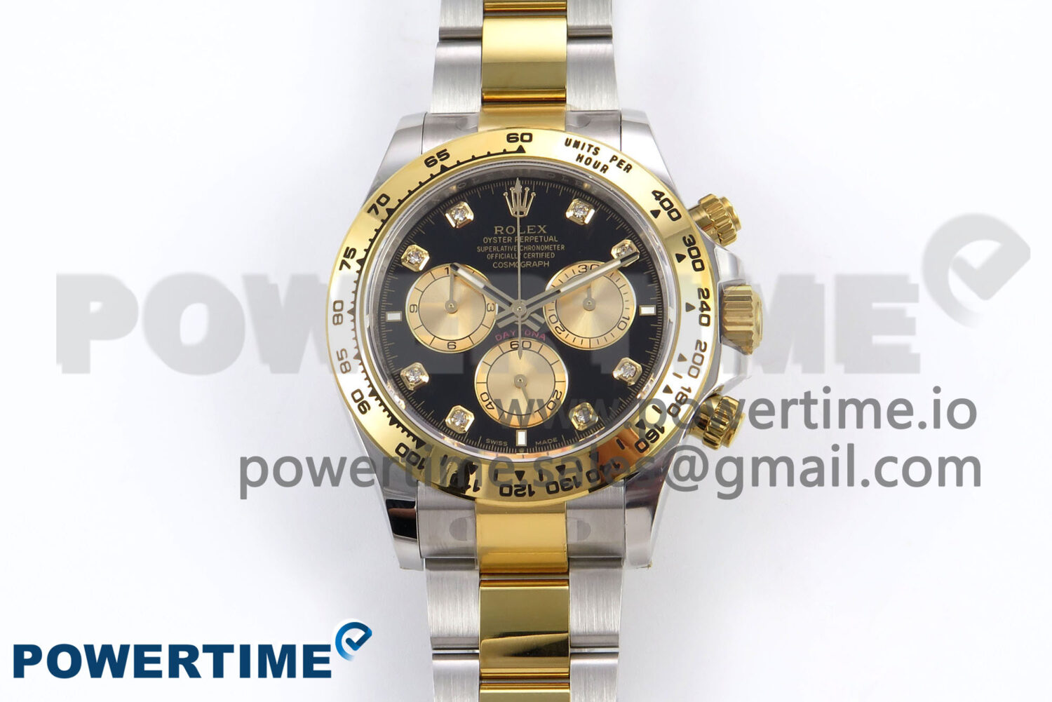 Daytona 126503 APSF 1:1 Best Edition Black/YG Diamonds Dial on SS/YG Bracelet SH4131 - Image 1