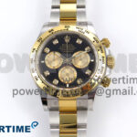 Daytona 126503 APSF 1:1 Best Edition Black/YG Diamonds Dial on SS/YG Bracelet SH4131